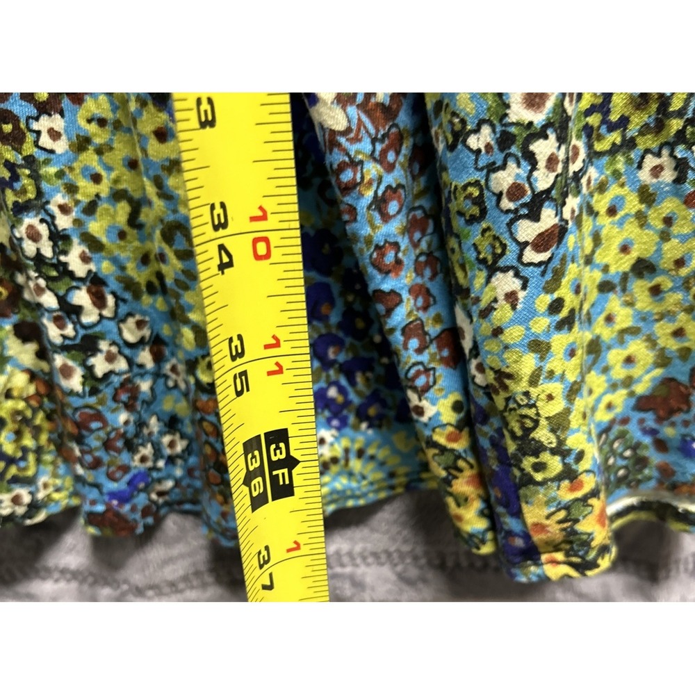 Salaam‎ Women's Large Floral Dress Pockets Stretch Colorful 3/4 Sleeve V Neck - Picture 14 of 14